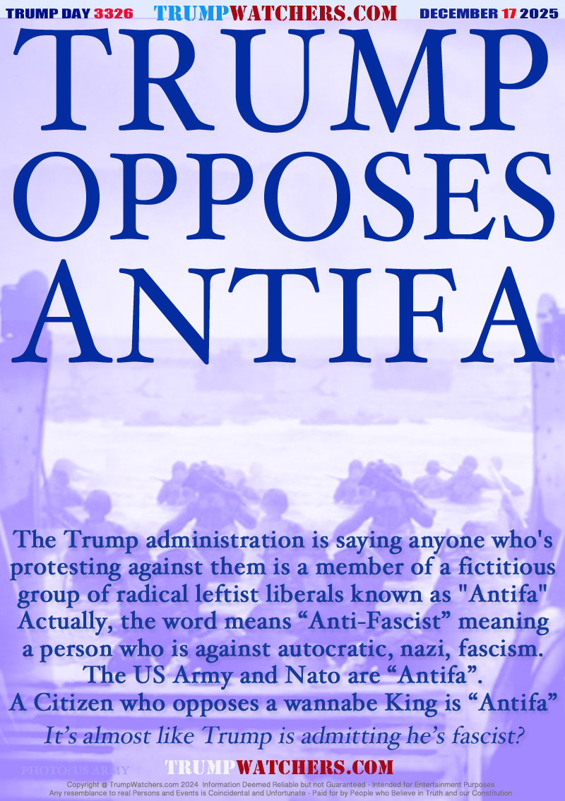 The Trump administration is saying anyone who's
protesting against them is a member of a fictitious
group of radical leftist liberals known as 